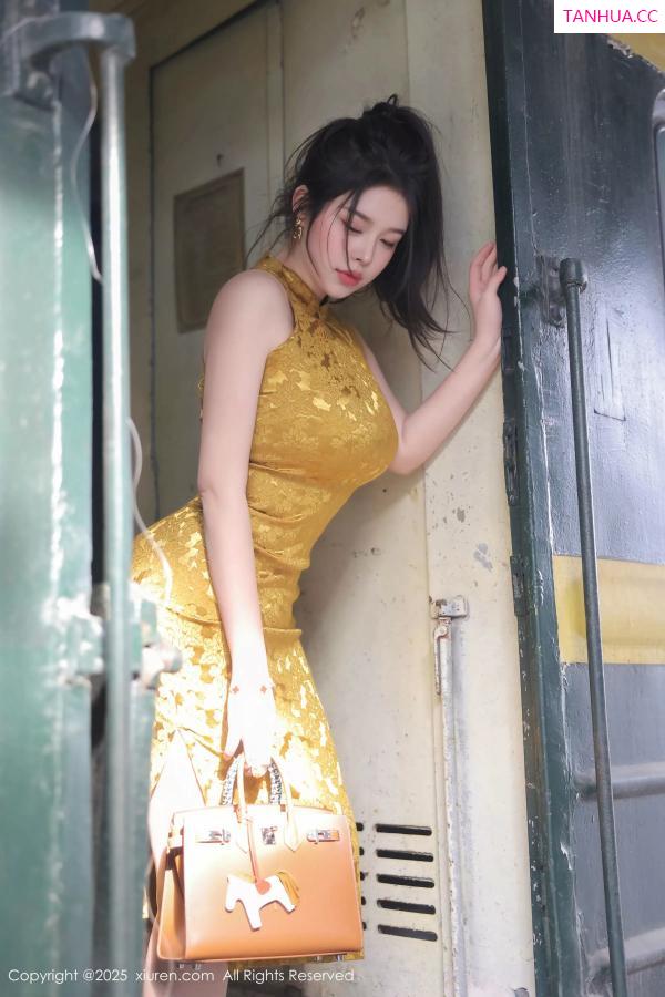   [XiuRen]高清写真图 2025.05.13 No.10269 林若凡F 黄色旗袍第17张图片